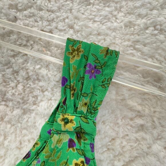 Pudding Shop April Cornell 2000 Maxi Dress 2 Flower Print Sleeveless Cottagecore - Picture 10 of 14